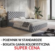 Łoże Tap. Slik Pique 120/140/160/180 ze stelażem i pojemnikiem