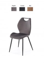 Krzesło Joy Aksamit / Stelaż Czarny